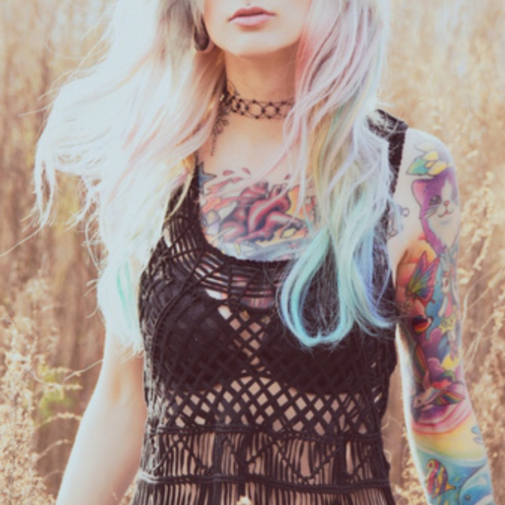 UNIF fishnet floor length maxi dress - S / M